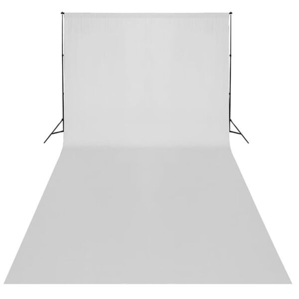 vidaXL Backdrop Cotton without Stand White 600x300 cm