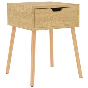 vidaXL Bedside Cabinet | Sonoma oak | Engineered wood | Medium | Bedside Cabinet