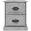 vidaXL Bedside Cabinets 2 pcs Concrete Grey 39x39x47.5 cm Engineered Wood