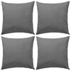 vidaXL Outdoor Pillows 4 pcs 45x45 cm Grey