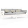 vidaXL Day Bed without Mattress White Solid Wood Pine 90x190 cm Single