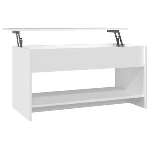 vidaXL Coffee Table | White | Engineered Wood | Medium | Coffee Table