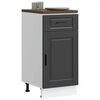vidaXL Kitchen Base Cabinet&nbsp;Porto Black Engineered Wood