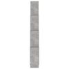 vidaXL Wall Cube Shelf Concrete Grey 90x15x119 cm Engineered Wood