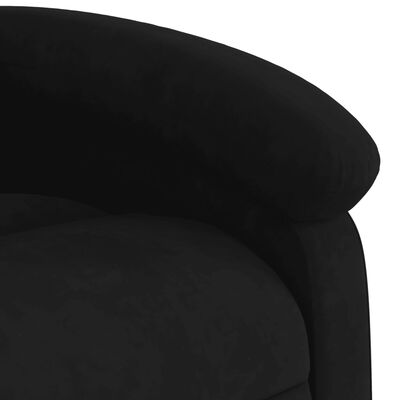 vidaXL Electric Recliner Chair Black Velvet