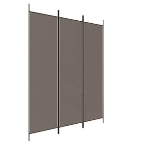 vidaXL 3-Panel Room Divider Anthracite 150x200 cm Fabric