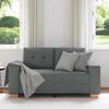 vidaXL Loveseat Sofa Dark Grey 120 cm Fabric