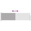 vidaXL Patio Retractable Side Awning 140x500 cm Grey