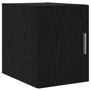 vidaXL Wall-Mounted Cabinet Wall-mounted Black Oak 30 x 42.5 x 39.5 cm