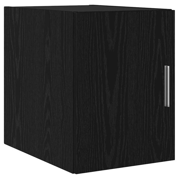 vidaXL Wall-Mounted Cabinet Wall-mounted Black Oak 30 x 42.5 x 39.5 cm