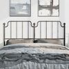 vidaXL Metal Headboard Black 135 cm
