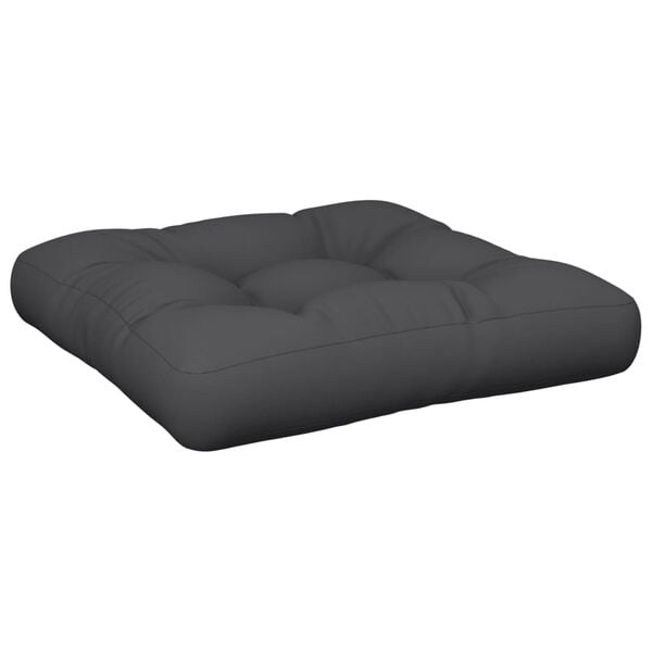 vidaXL Pallet Cushions 2 pcs Black Fabric