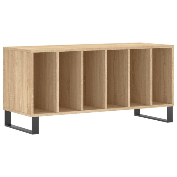 vidaXL Record Cabinet Sonoma Oak 100x38x48 cm Engineered Wood