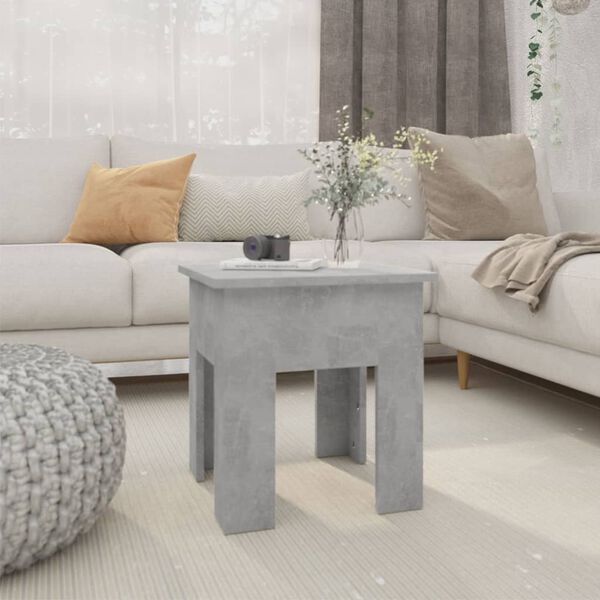 vidaXL Coffee Table Concrete Grey 40x40x42 cm Engineered Wood