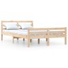 vidaXL Bed Frame without Mattress Solid Wood 150x200 cm King Size King Size