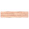 vidaXL Table Top Light Brown 180x40x(2-4)cm Treated Solid Wood Live Edge