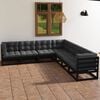 vidaXL 7 Piece Garden Lounge Set with Cushions Solid Pinewood