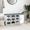 vidaXL Shoe Bench White 102x32x50 cm Engineered Wood