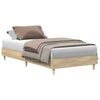 vidaXL Bed Frame No Mattress Sonoma Oak 90x190 cm Single Engineered Wood