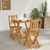 vidaXL Bistro Set 3 pcs Brown Solid acacia wood