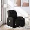 vidaXL Electric Massage Recliner Chair Black Fabric