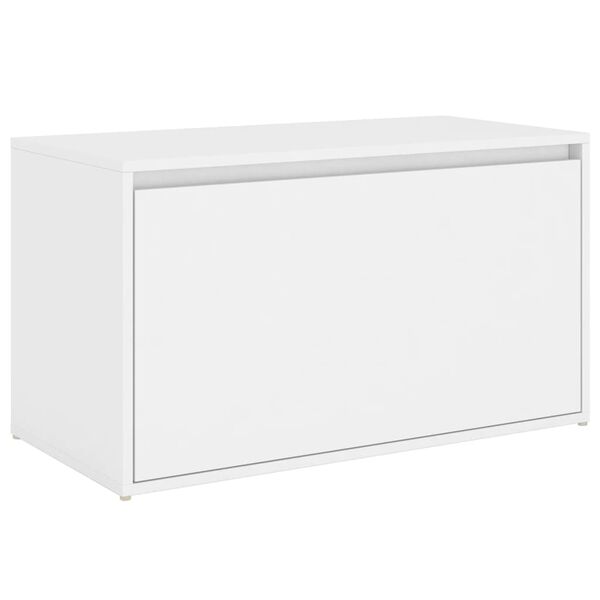 vidaXL Hall Bench 80x40x45 cm White Engineered Wood