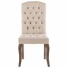 vidaXL Dining Chairs 2 pcs Beige Linen-Look Fabric