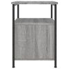vidaXL Bedside Cabinet Grey Sonoma 34x35.5x50 cm Engineered Wood