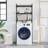 vidaXL Washing Machine Shelf with Shelf Artisan Oak 67 x 25 x 163 cm