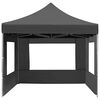 vidaXL Professional Folding Party Tent with Walls Aluminium 4.5x3 m Anthracite
