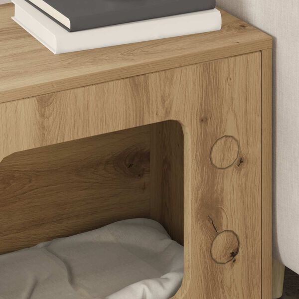 vidaXL Cat House Artisian Oak 51 x 30 x 52 cm Engineered Wood