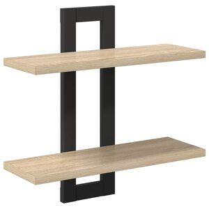 vidaXL Floating Shelves Sonoma Oak 40 x 15 x 40 cm Engineered Wood