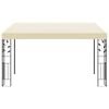 vidaXL Wall-mounted Gazebo 4x3x2.5 m Cream