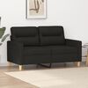 vidaXL 2-Seater Sofa Black 120 cm Fabric