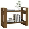 vidaXL Book Cabinet/Room Divider Honey Brown 80x35x56.5 cm Solid Wood