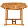 vidaXL 7 Piece Outdoor Dining Set Solid Acacia Wood
