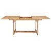 vidaXL Extending Garden Table 150-200x100x75 cm Solid Teak Wood