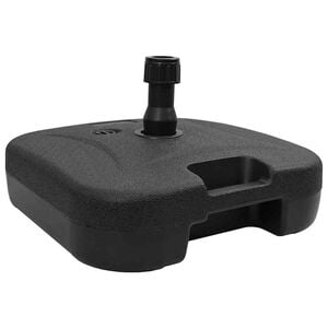 vidaXL Parasol Base 28 Black High-density polyethylene Rectangular