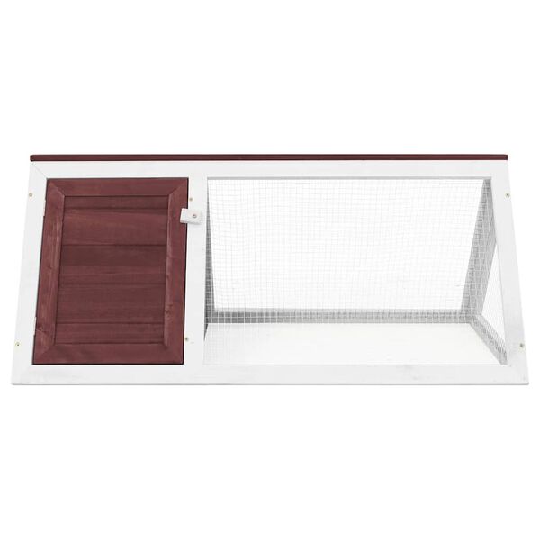 vidaXL Animal Rabbit Cage Brown Wood