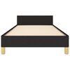 vidaXL Bed Frame without Mattress Black 107x203 cm King Single Size Fabric