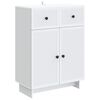 vidaXL Sideboard White 66 x 34.5 x 90 cm Engineered Wood