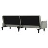 vidaXL Sofa Bed with Armrests Dark Grey Velvet
