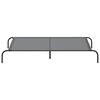 vidaXL Elevated Dog Bed Grey 150x90x20 cm Textilene and Steel