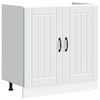 vidaXL Sink Base Cabinet Lucca White Engineered Wood