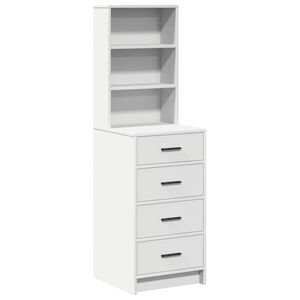 vidaXL Highboard White 40 x 41 x 135 cm Engineered Wood
