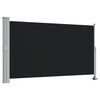 vidaXL Patio Retractable Side Awning 140 x 300 cm Black