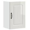 vidaXL Kitchen Wall Cabinet "Kalmar" High Gloss White Engineered Wood