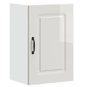 vidaXL Kitchen Wall Cabinet "Kalmar" High Gloss White Engineered Wood