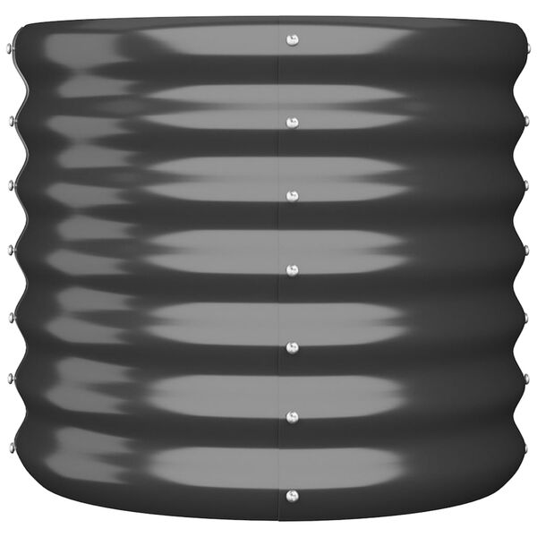 vidaXL Garden Planter Galvanised Steel 40x40x36 cm Anthracite