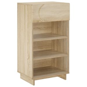 vidaXL Shoe Cabinet 48 x 38 x 87.5 cm Engineered Wood Sonoma Oak